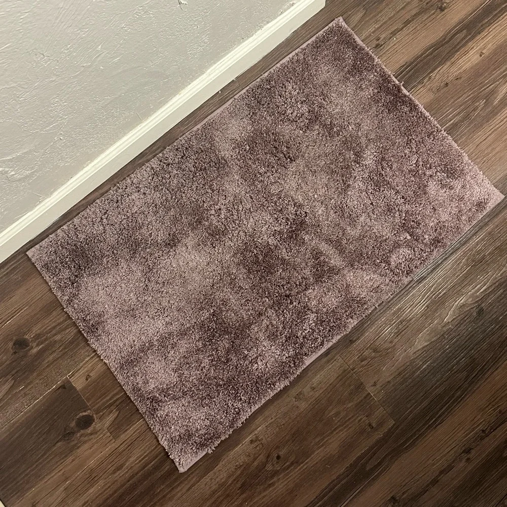 Purple room and bath mat